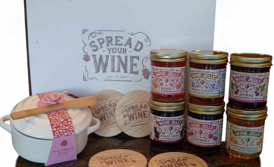Brie Baker and Wine Jelly Assortment