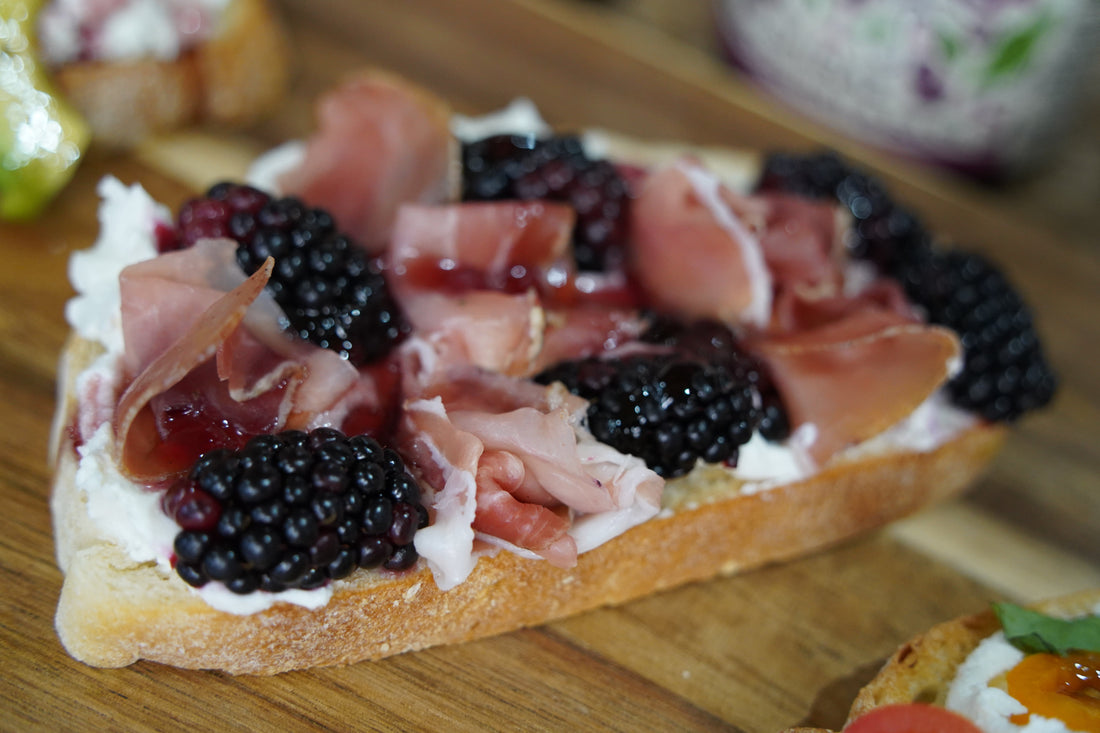 Berkshire Wine Jelly Bruschetta - 1