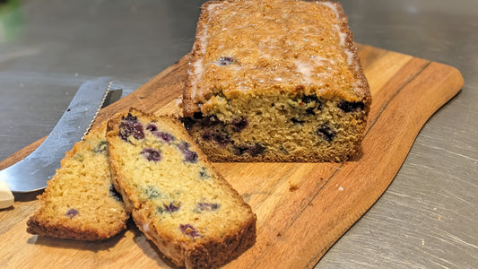 Blueberry Lavender Bread using Blueberry Lavender Champagne Wine Jelly