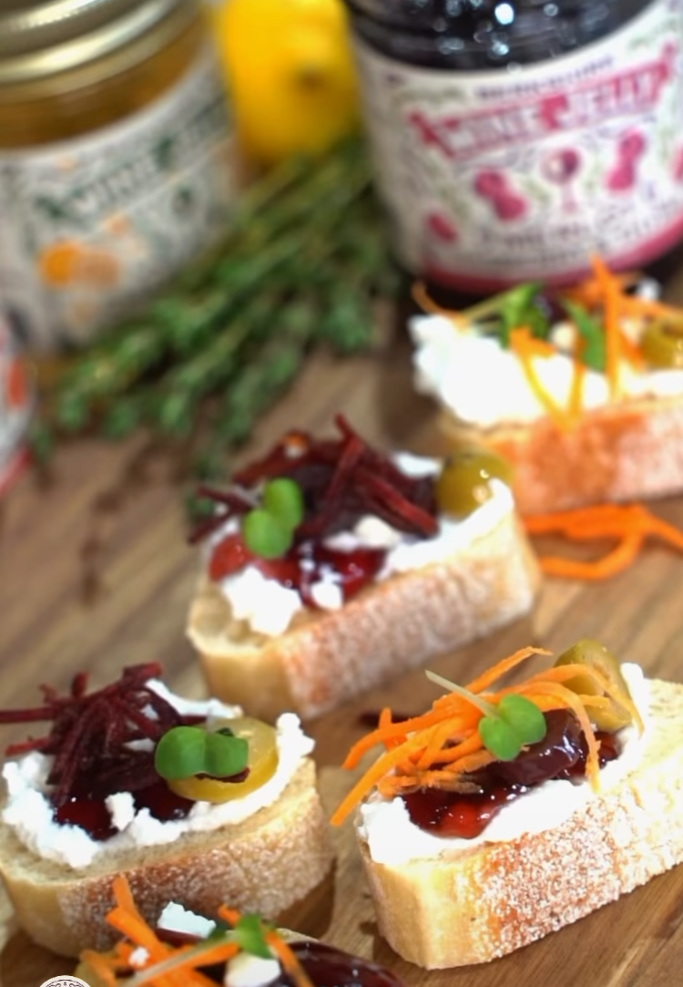 Merlot Crostini Bites -- Quick and EZ Ready in Minutes