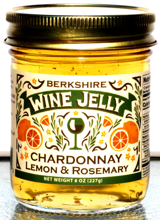 Chardonnay with Lemon & Rosemary Wine Jelly