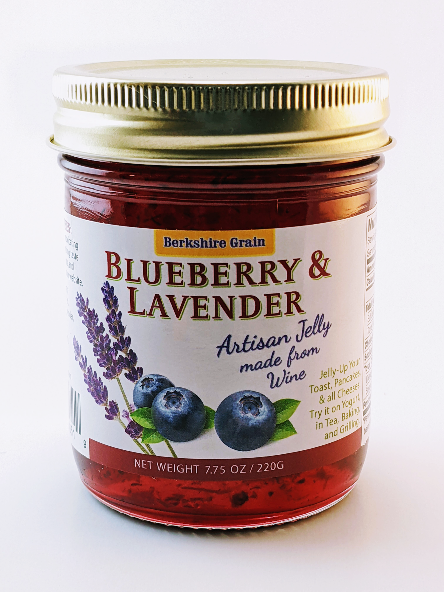 Berkshire Wine Jelly. Blueberry & Lavender